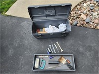 Plastic Tool Box w/ Contents