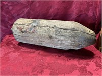 Very weathered vintage buoy 21 inches long co