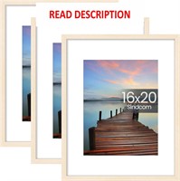 $40  16x20 Poster Frame 3 Pack  Natural 16x20