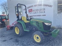 John Deere 3032E Hydrostatic 4X4 Tractor W/ Tiller