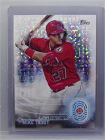 Mike Trout 2020 Topps White Sparkle