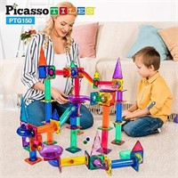 $90 PicassoTiles Marble Run 150-Piece Magnetic