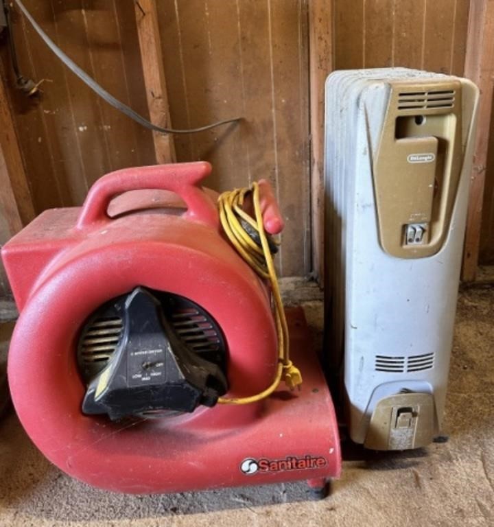Sanitare 3 Speed Dryer and Electric Shop Heater