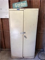 Steel Shop Cabinet with Various Hardware