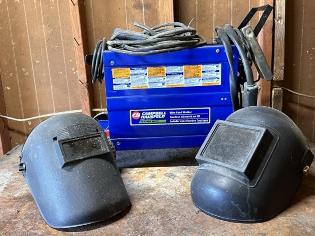 60/85 Weld Amps Wire Feed Welder and Shields