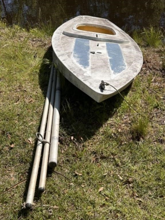 14 '  Single Sailboat Body and Aluminum Mast