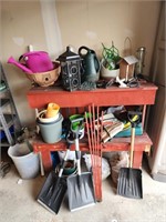 Gardening Shelf w/ Contents