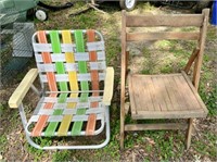 Pair of Outdoor Folding Chairs.