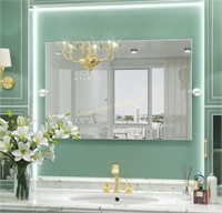 BathMimi $415 Retail 40"x30" Vanity Mirror,