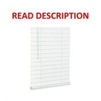 $91  2 Faux Wood Blind  35x60  Bright White