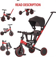$100  6 in 1 Toddler Tricycle  Red-01