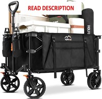 $100  Foldable Wagon Cart  Utility Grocery  Black