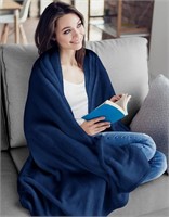 Utopia Bedding Fleece Blanket King Size [Navy,