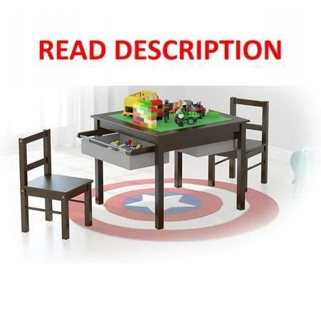 $136  UTEX 2 In 1 Kids Play Table & Chairs