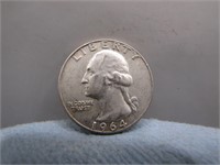 1964 D Washington Silver Quarter