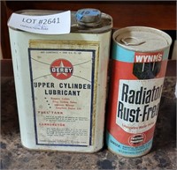 2 VTG. CANS OF LUBRICANT W/ CONTENTS
