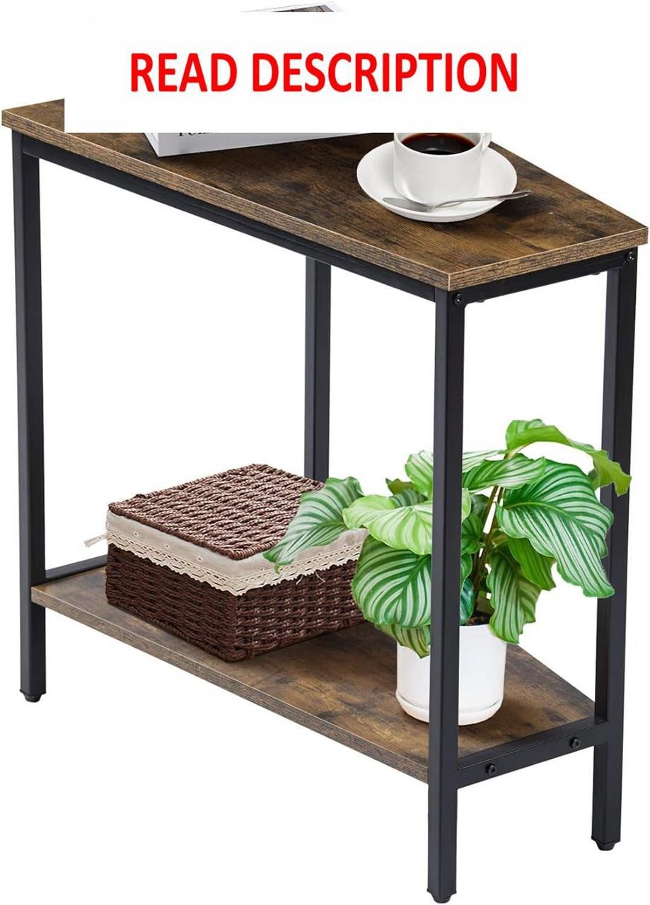 $60  Wedge End Table - Recliner Table with Storage