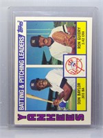 Don Baylor Ron Guidry 1984 Topps Tiffany