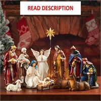 13-Pc Nativity Set  7.9 Indoor Christmas Decor