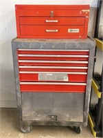 Metal Tool Chest & Tool Box with Contents