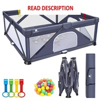 $200  Foldable Playpen  71*71 INCHES  for Toddler