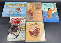 5 Vintage Pop-Up & 3D Children's Books
