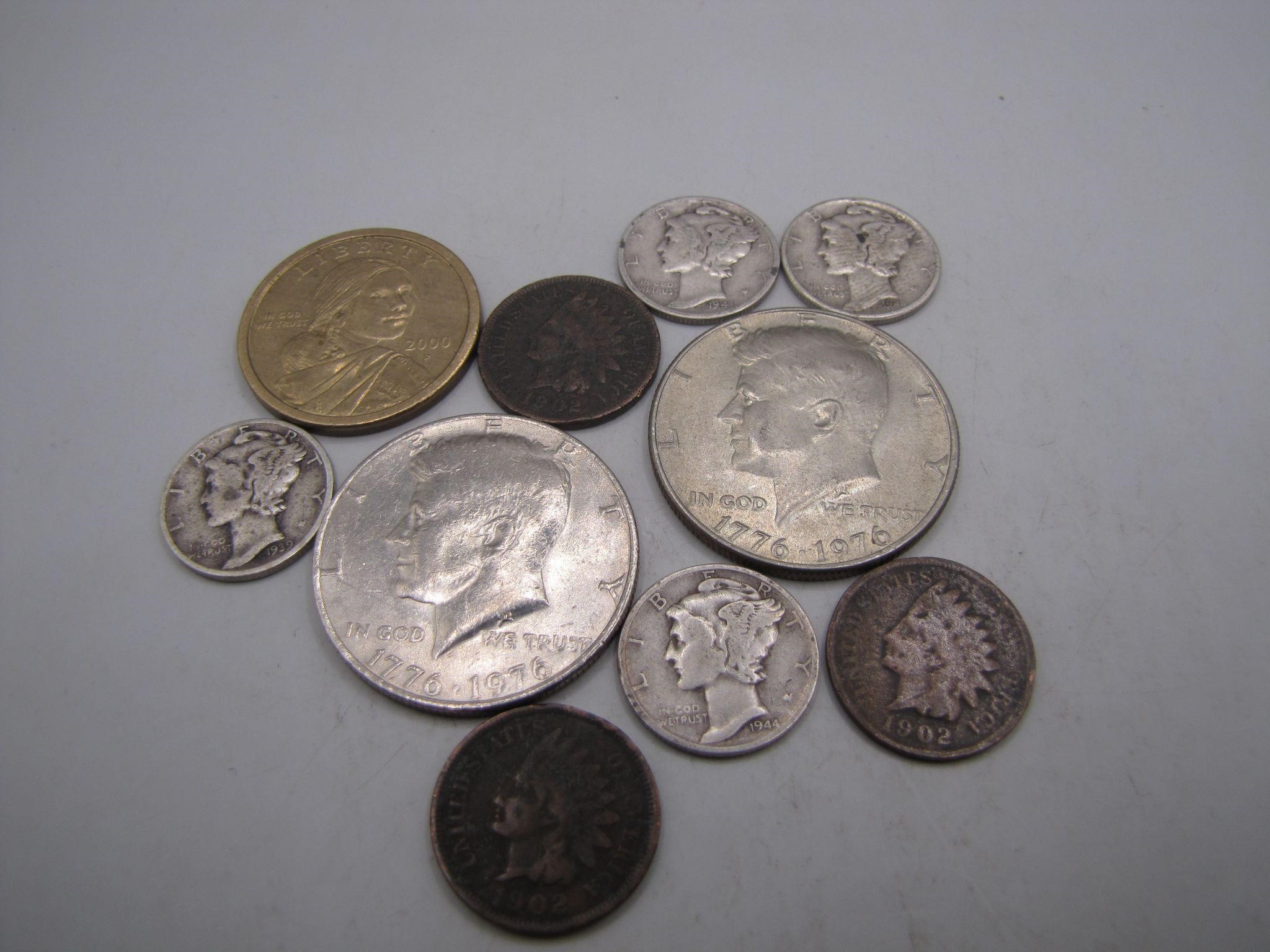 Grab Bag Lot of Vintage U.S. Coins - Some Silver!!