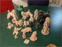 Collection of Poodle Figures