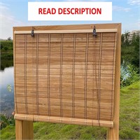 $36  Bamboo Roller Shades 32Wx48H Light Filtering