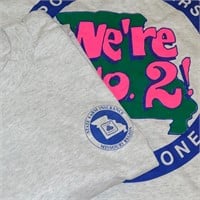 Two "We're Number Two" State Farm Shirts