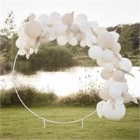 White balloon arch