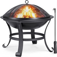 $94 YAHEETECH Fire Pit, 22in Fire Pit Outdoor