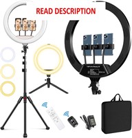 $53  18 LED Ring Light Kit with Tripod and Remote