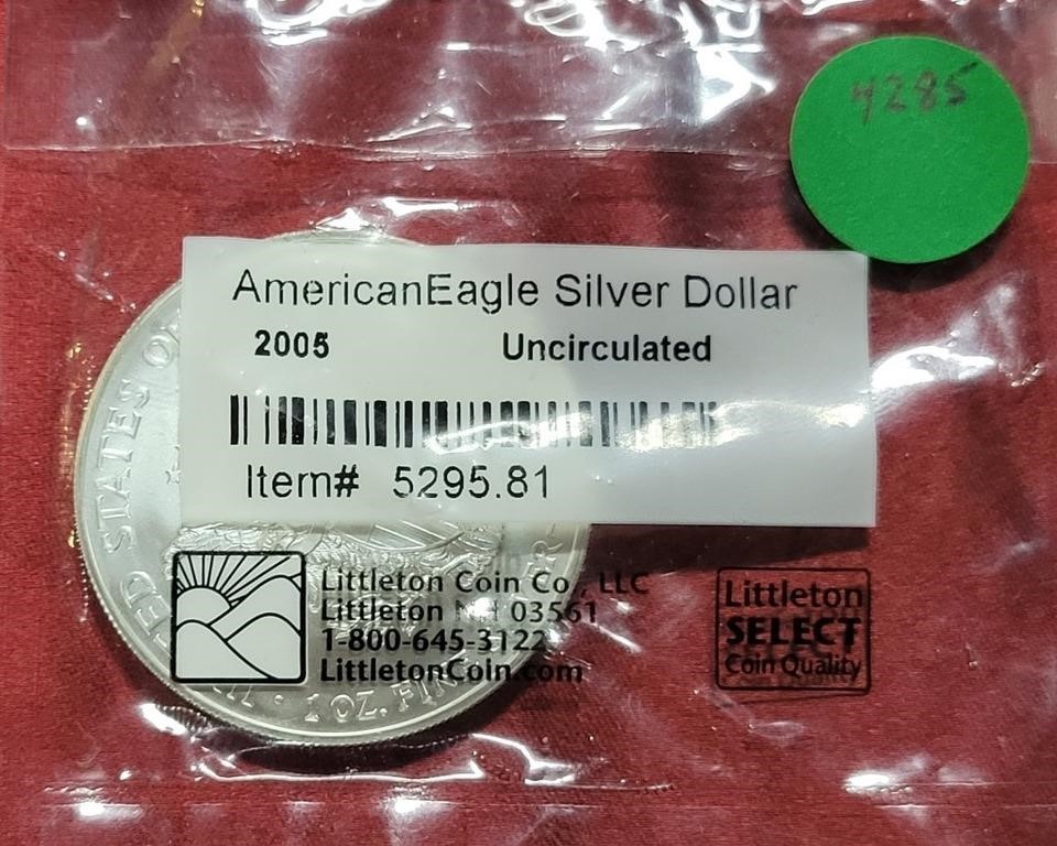 2005 AMERICAN EAGLE SILVER DOLLAR