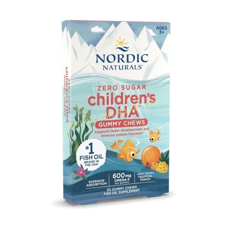 Nordic Naturals $25 Retail Children’s DHA Gummy
