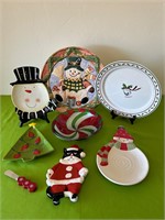 Hallmark, Anne Made + Christmas Plates / Platters