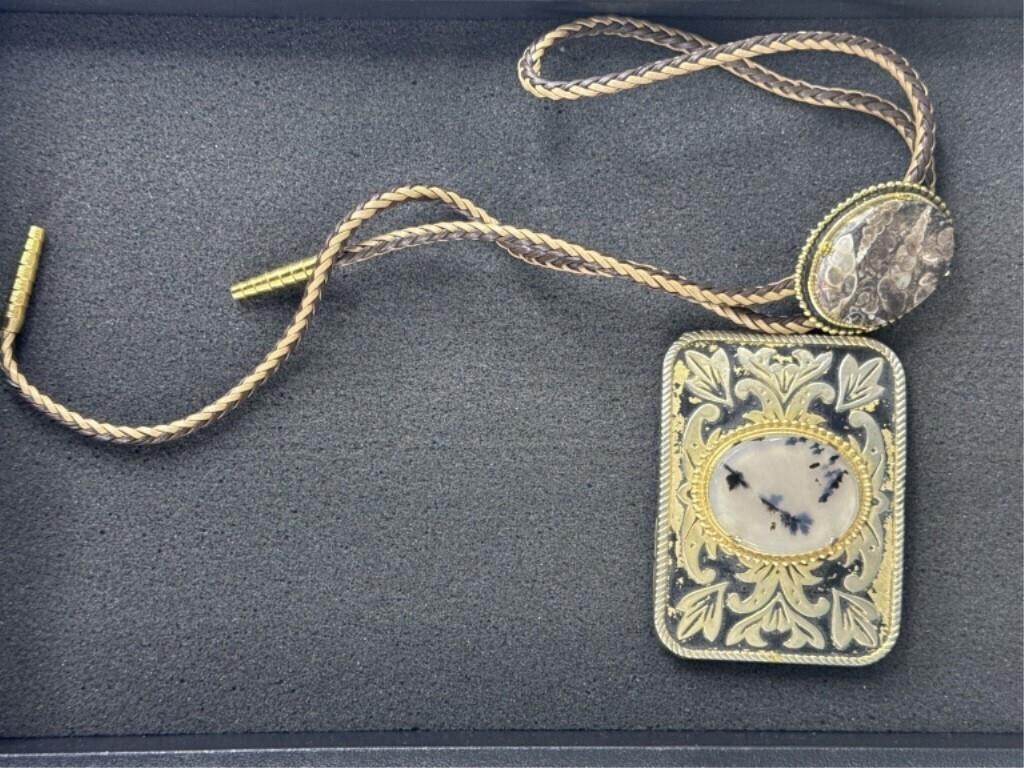 Bolo Tie With Belt | Live and Online Auctions on HiBid.com