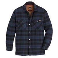 Insulated Blue Plaid Shirt for Camping. Size: