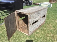 Wooden transport crate