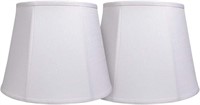 $40  Tootoo Star Lamp Shade Set  White  10x14x10in