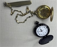Two Pocket Watches - Colibri Watch With Knife