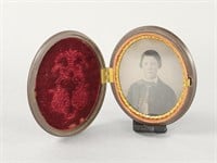 Tintype In a Round Union Case