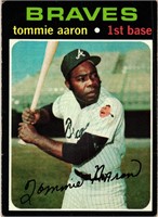 1971 Topps Baseball High #717 Tommie Aaron