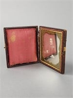 Sixth Plate Daguerreotype 1850's Lady In Case