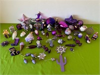 Huge Variety of Purple Ornaments