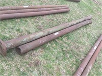 2 steel pipes