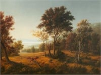 Large Landscape Painting by Thomas Locker.