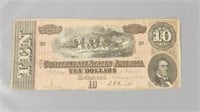 Ten Dollar Confederate Note