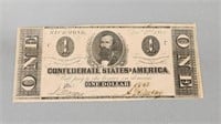 One Dollar Confederate States Note