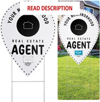 $39  Beeveer Real Estate Sign with Card Holder Kit